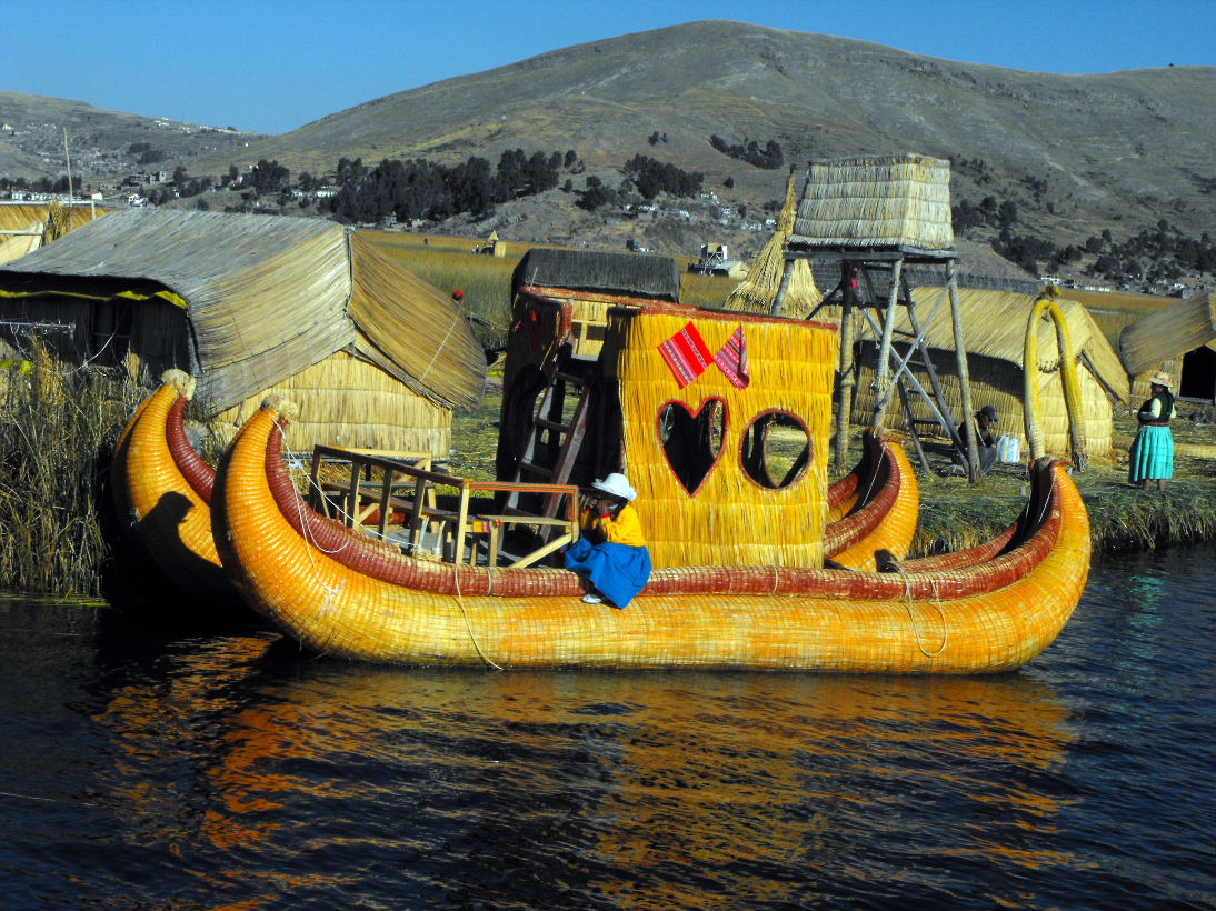 Floating Reed Islands and Uros People on Lake Titicaca